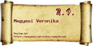 Megyesi Veronika névjegykártya